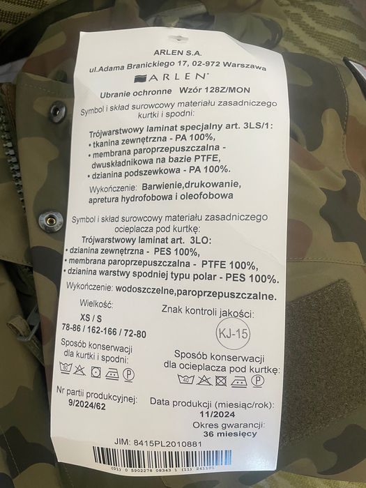 Goratex, ubranie ochronne