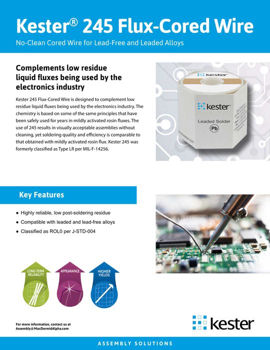 Припой/Паяльная паста Kester 245/276 БЕЗ КИСЛОТ И ГАЛОГЕНОВ США