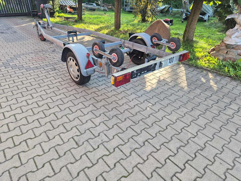 łódka motorówka przyczepa podłodziowa 1000 nelbach