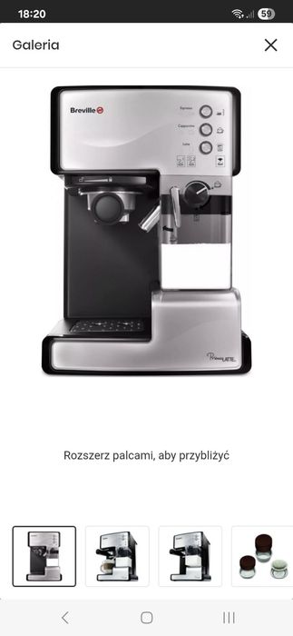 Ekspres do kawy BREVILLE Prima Latte VCF045X