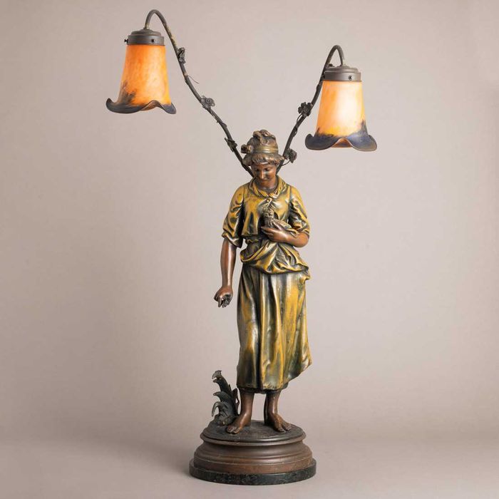 Par de Candeeiros de Mesa em Prata