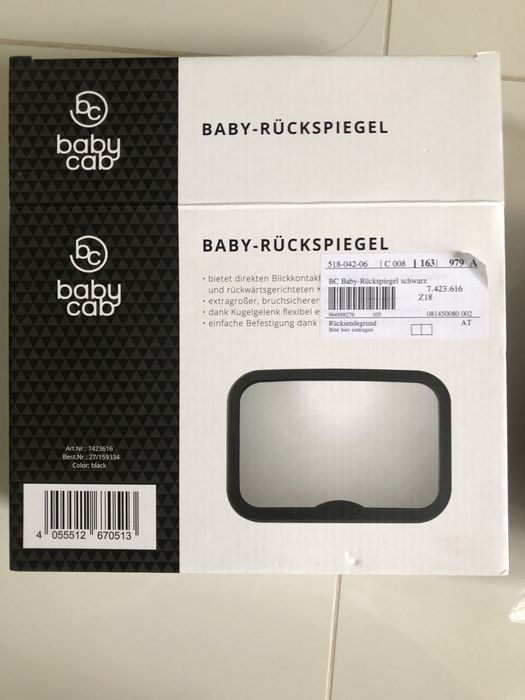 Lusterko samochodowe do obserwacji dziecka Baby Cab