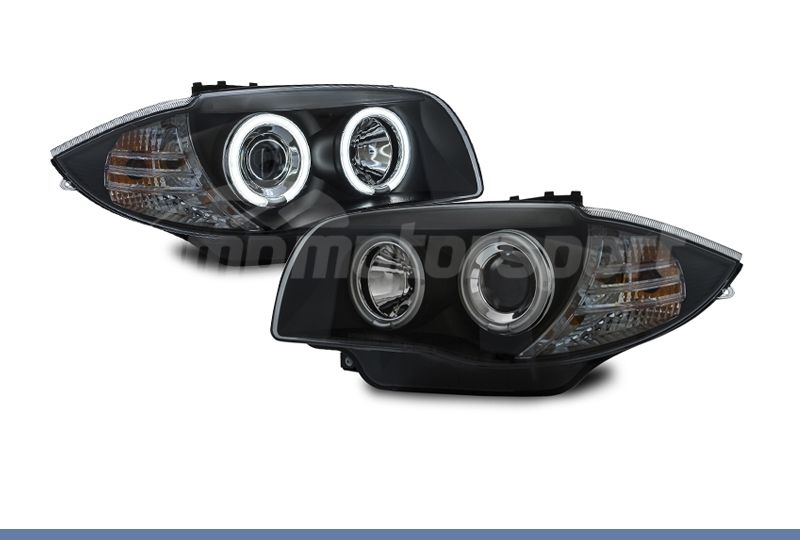 FAROIS DIANTEIROS ANGEL EYE CCFL PARA BMW SERIE 1 E81 / E87 / E82 / E88