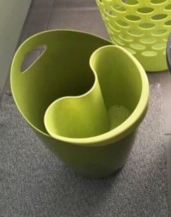 Balde verde para reciclagem