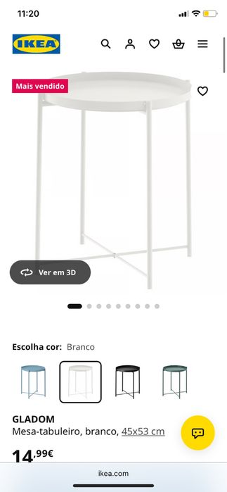Mesa apoio GLADOM ikea