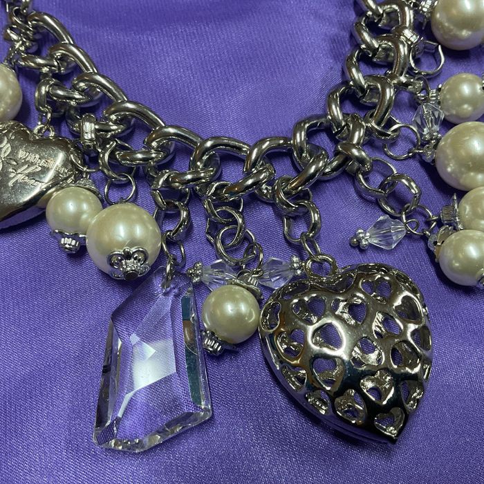 Colar metal biju,peça vintage 58 cm