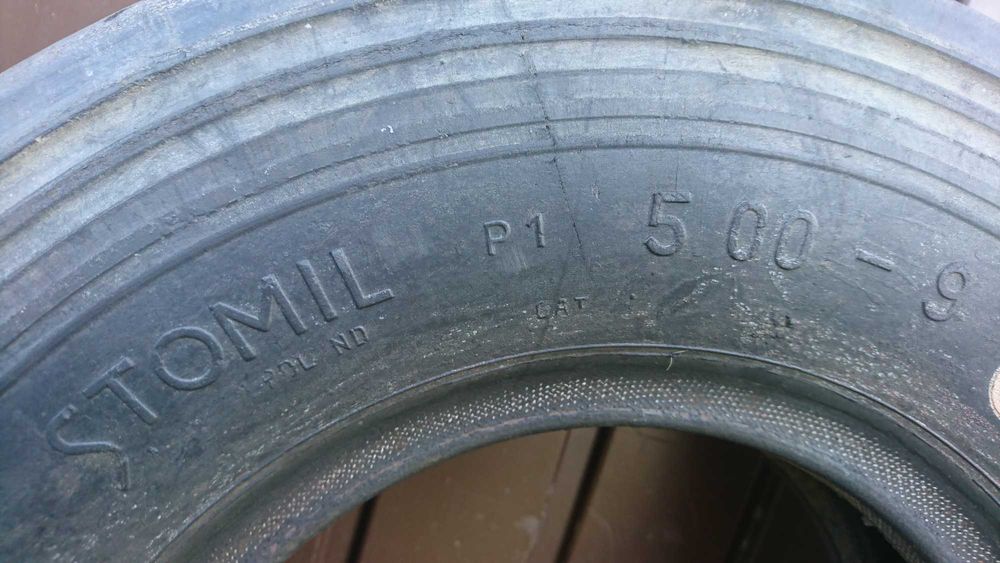 Opona dętka 500-9 komplet Stomil 4PR