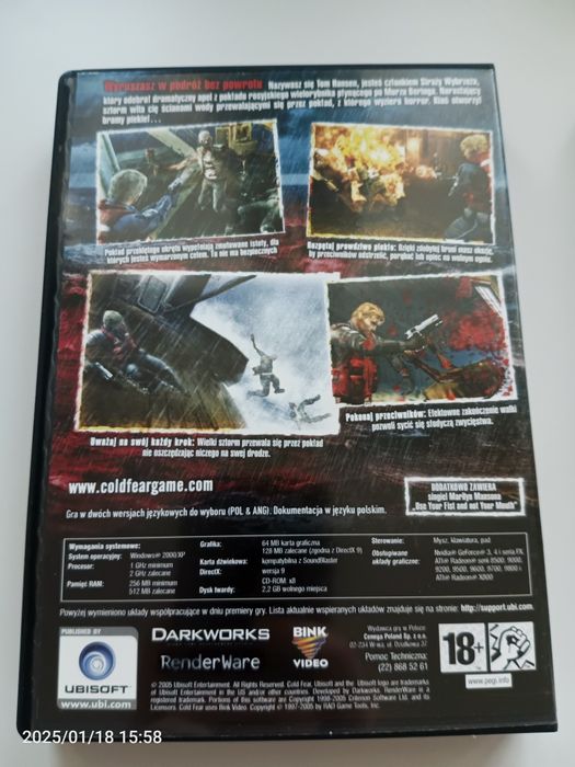 Gra na PC Cold Fear (cztery płyty CD)