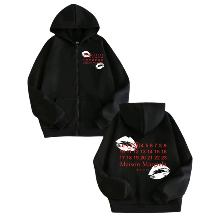 Зип худи Maison Margiela Paris Logo унисекс мейсон марджела толстовка