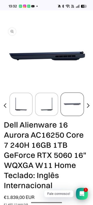 Alienware 16" novo