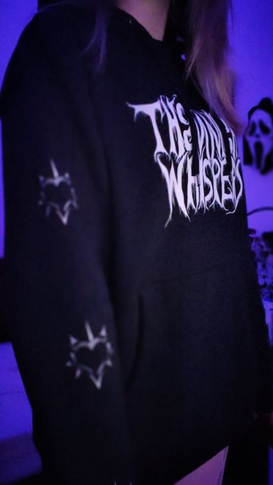 Camisola hoodie preto alternativo gótico anime