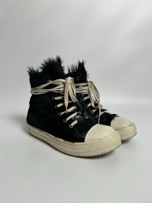 RICK OWENS 41-42 RAMONES PONYHAIR с мехом пони рик овенс