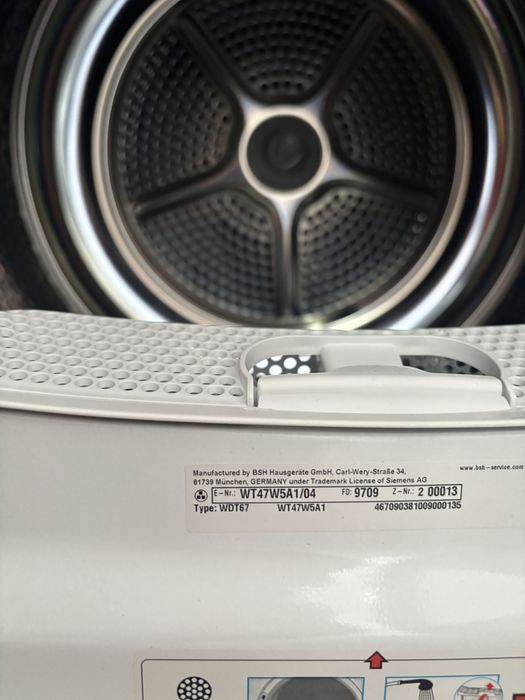 Сушиньна машина Siemens, WT47W5A1/04