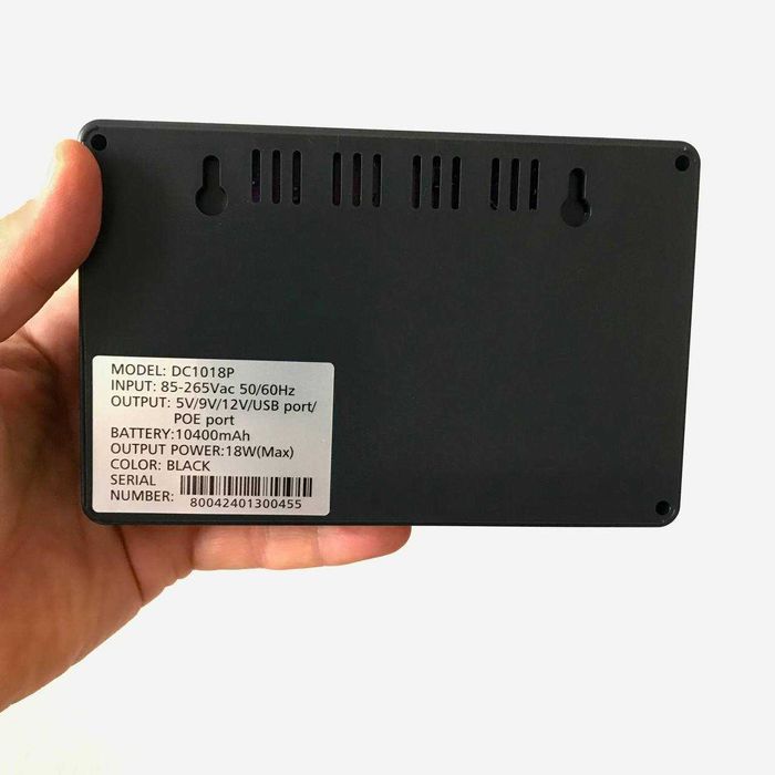 Джерело безперебійного живлення для роутера DC UPS DC1018P 18W 10400mAh