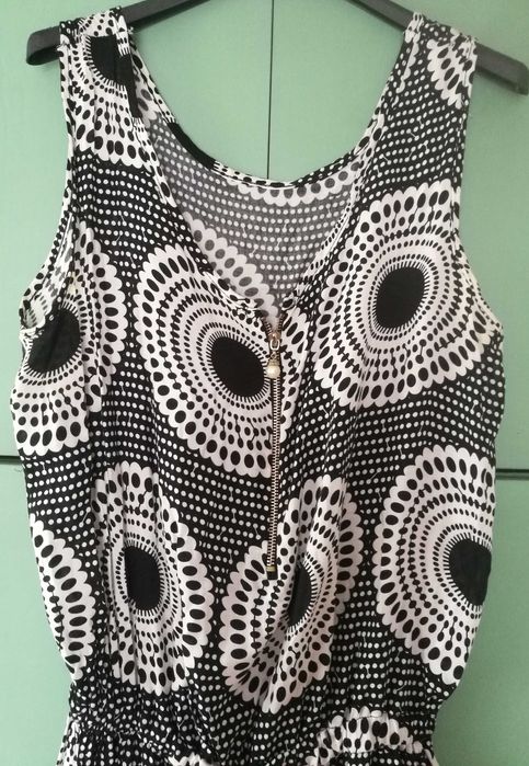 Kombinezon czarny biały XL/XXL