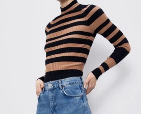 Стильна полосата кофта Zara