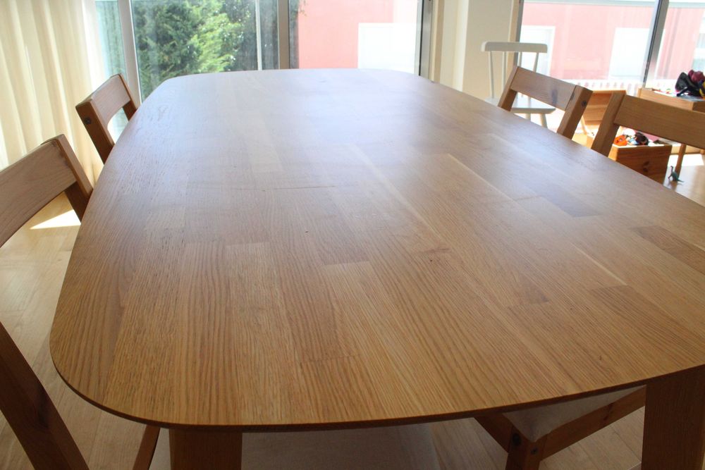 Mesa de jantar La Redoute DALMAR, carvalho maciço FSC, 160x80, 1 ano