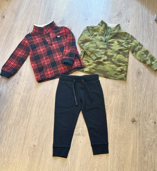 Carters флисовые толстовочки на мальчика 2т+ штаны в подарок