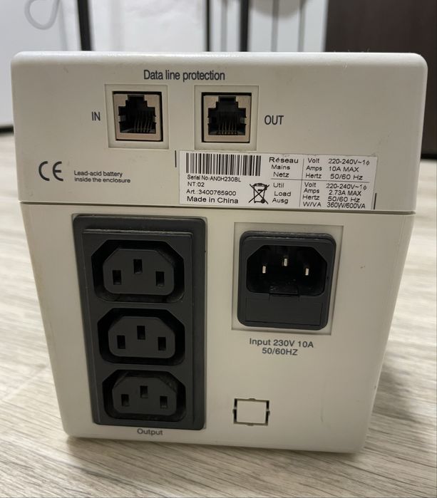 Джерело безперебійного живлення MGE NOVA 600 AVR / безперебійник / дбж