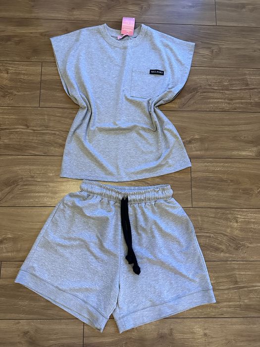 Komplet dresowy Millagro t-shirt i spodenki premium one size polska produkcja bawełna