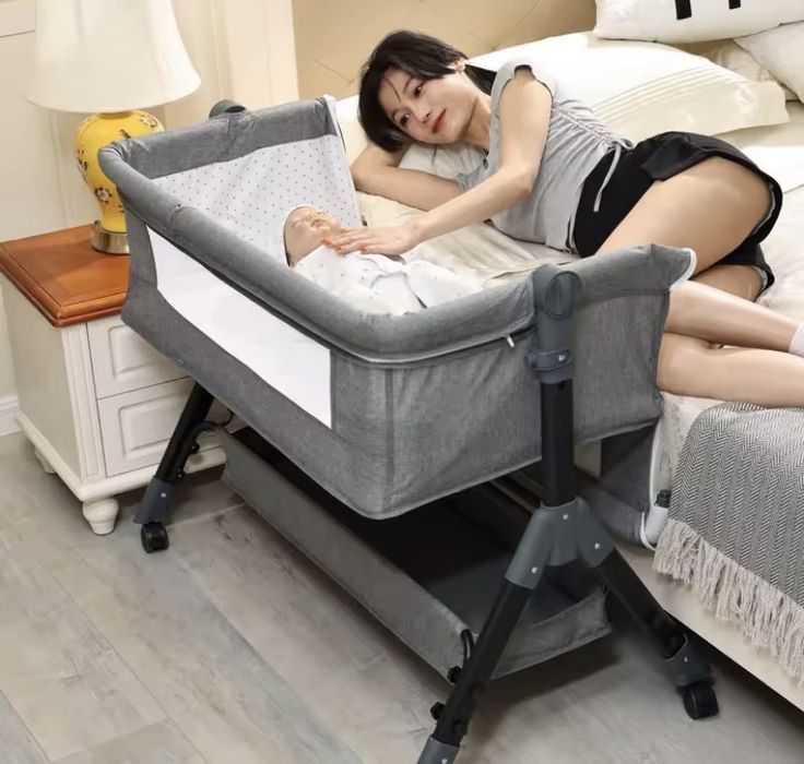 ліжко дитяче гойдалка кроватка детская ліжечко для малюка