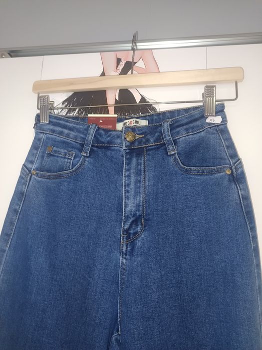 Spodnie damskie jeansowe jeansy szwedy wide leg hit viral style new