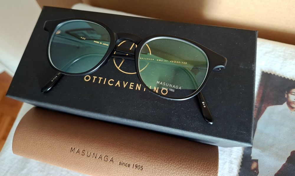 MASUNAGA GMS-07, cor Black Matte (#69) - Armação NOVA - Made in Japan