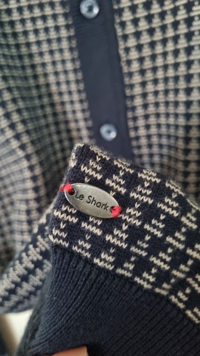 Sweter kardigan męski zapinany Le Shark M