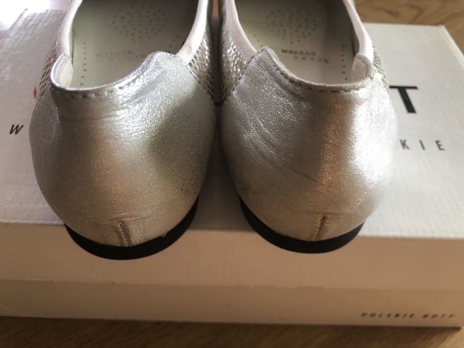 Baleriny damskie skórzane Galant 39