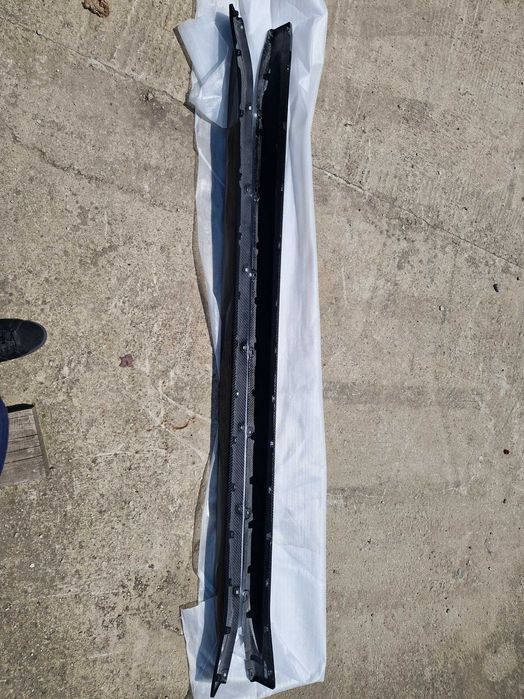 Лезвия на пороги ( Карбон ) V2 на BMW M4 G82 / G83 2021-2025 года.