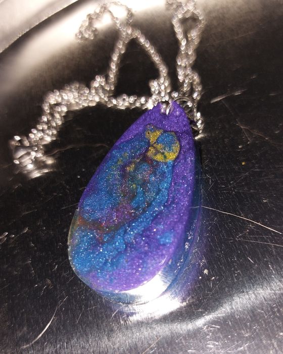 Wisior kolorowa kropla