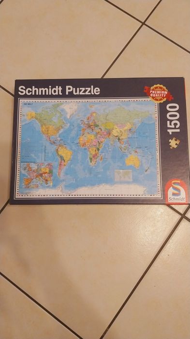 puzzle 1500 Schmidt Mapa Świata