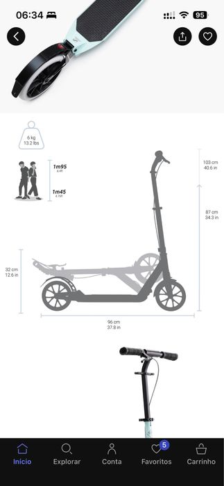 Trotinete adulto Decathlon T7XL