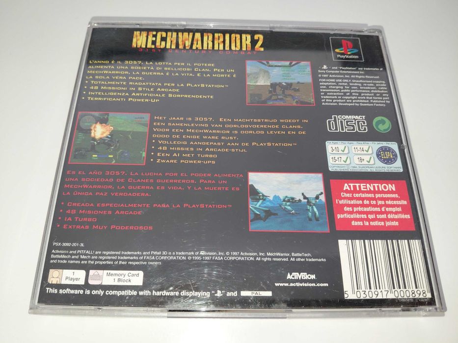 psx psone MECHWARRIOR 2 komplet z instrukcją ANG mechy roboty strzelanka akcji 5/6