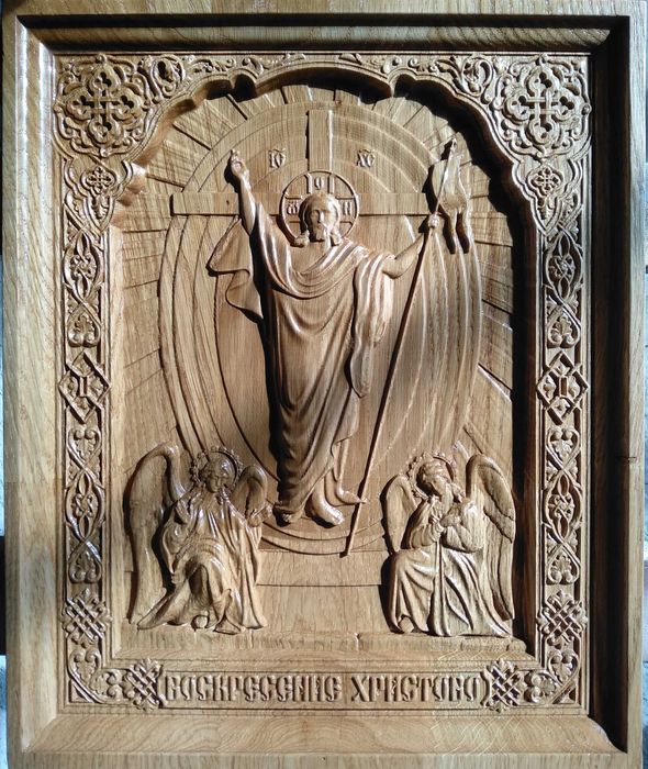 Иконы резные разные