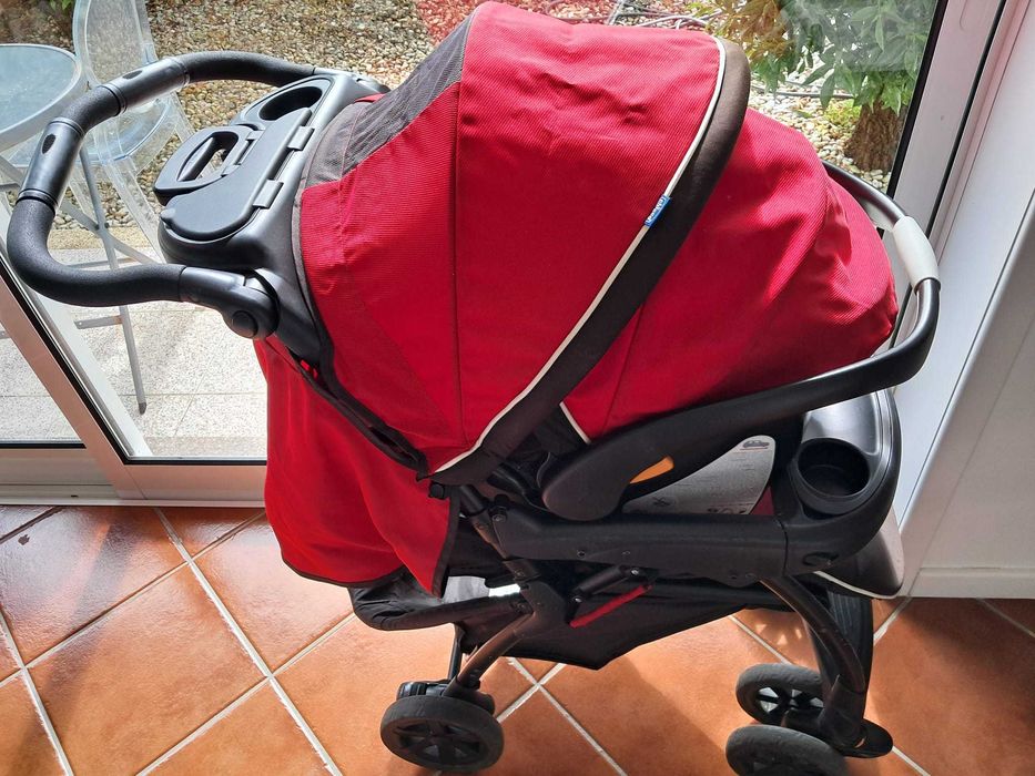 Chicco 3-in-1: Carrinho de bebé+cadeira auto para bebé com base KeyFit