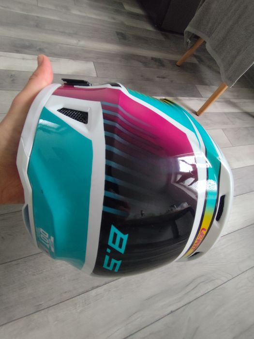 Kask cross LEATT MOTO 8.5 V22 AQUA (+GOGLE VELOCITY 5.5) roz "M"