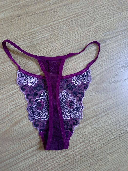Stringi damskie fiolet