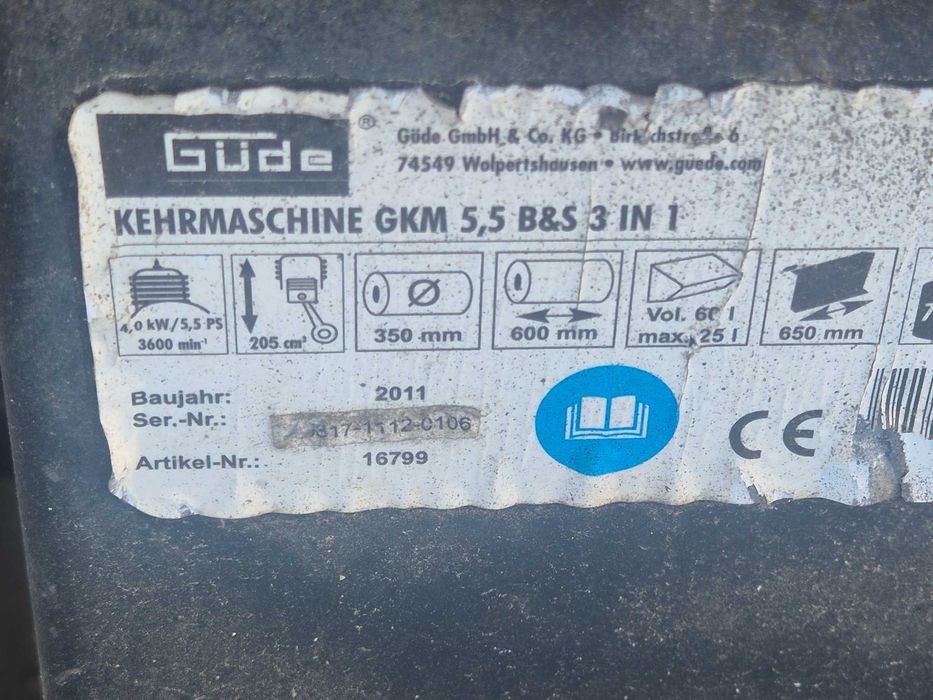 zamiatarka marki Güde,  5,5 km