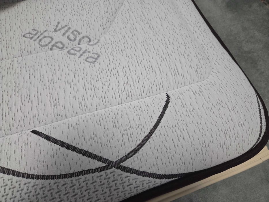 Cama solteiro Trama com colchão Visco AloVera e Resguardos