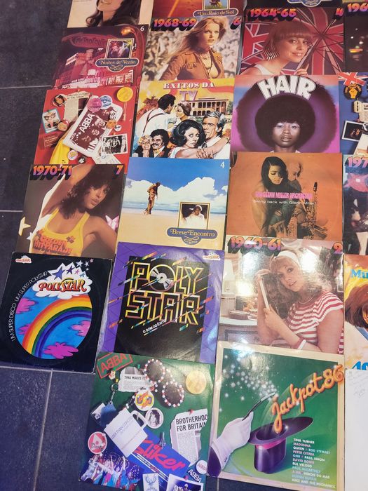 Discos de vinil Grandes 35 peças.