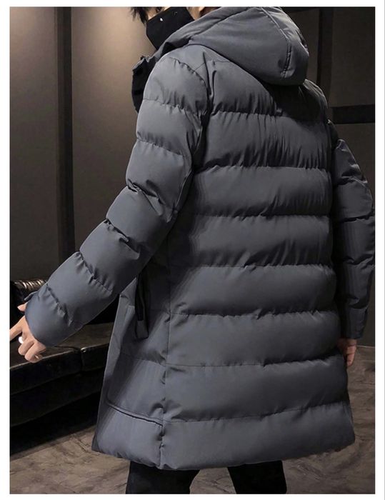 Куртка демисезонная с капюшоном / Мужская / Серая / XXL