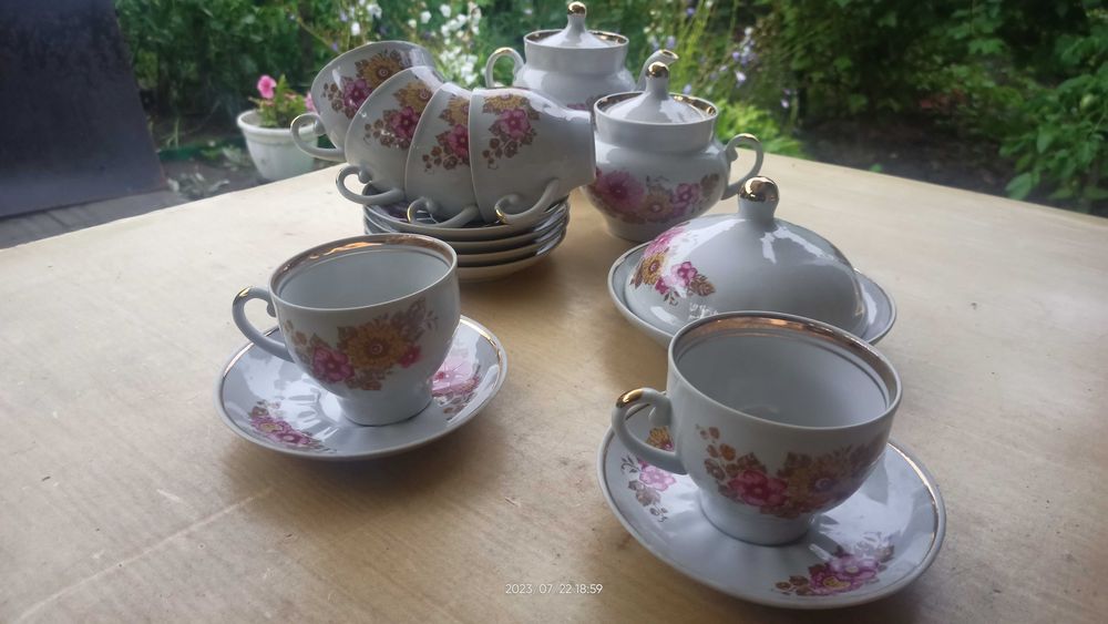 Сервиз чайный советский, столовая посуда