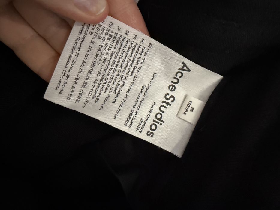 Брюкі шерстяні Acne Studios оригінал розмір 36