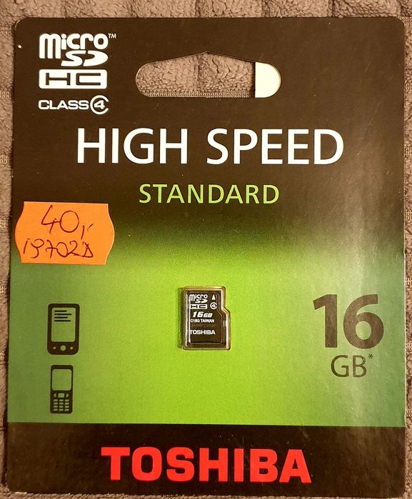 Karta pamięci Toshiba. 16GB MICROSDHC