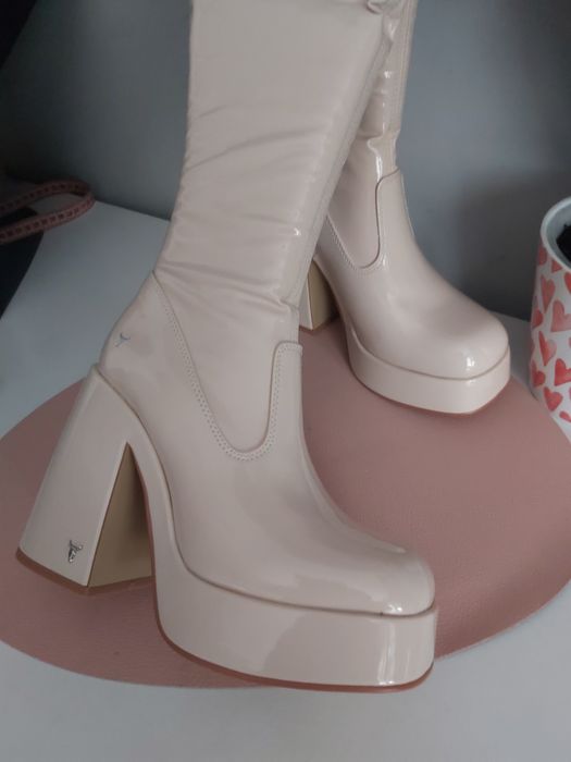 Kozaki lakierowane Windsor Smith 38 24.5cm