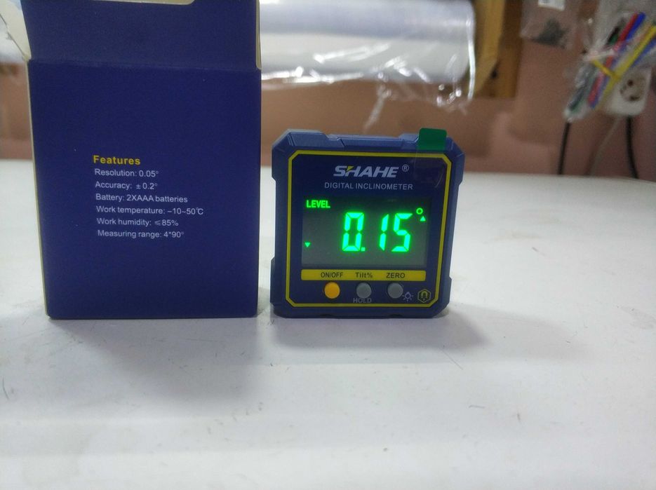 Цифровой угломер/инклинометр/IP54 з батарейками.