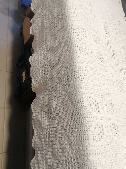 Colcha renda feita mao