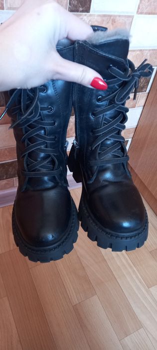 Шкіряні чобітки 32 20см