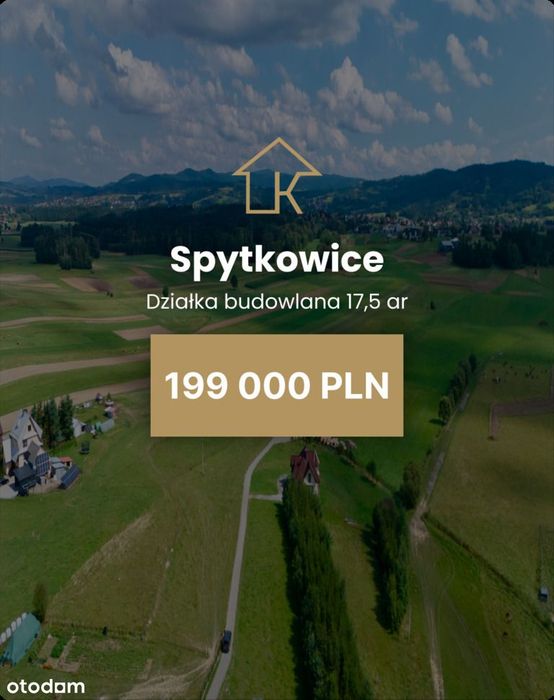 Działka budowlana 17,5 ar – Spytkowice